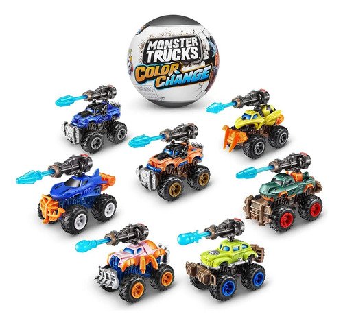 Zuru 5 Surprise Monster Trucks Mudam De Cor Color Change