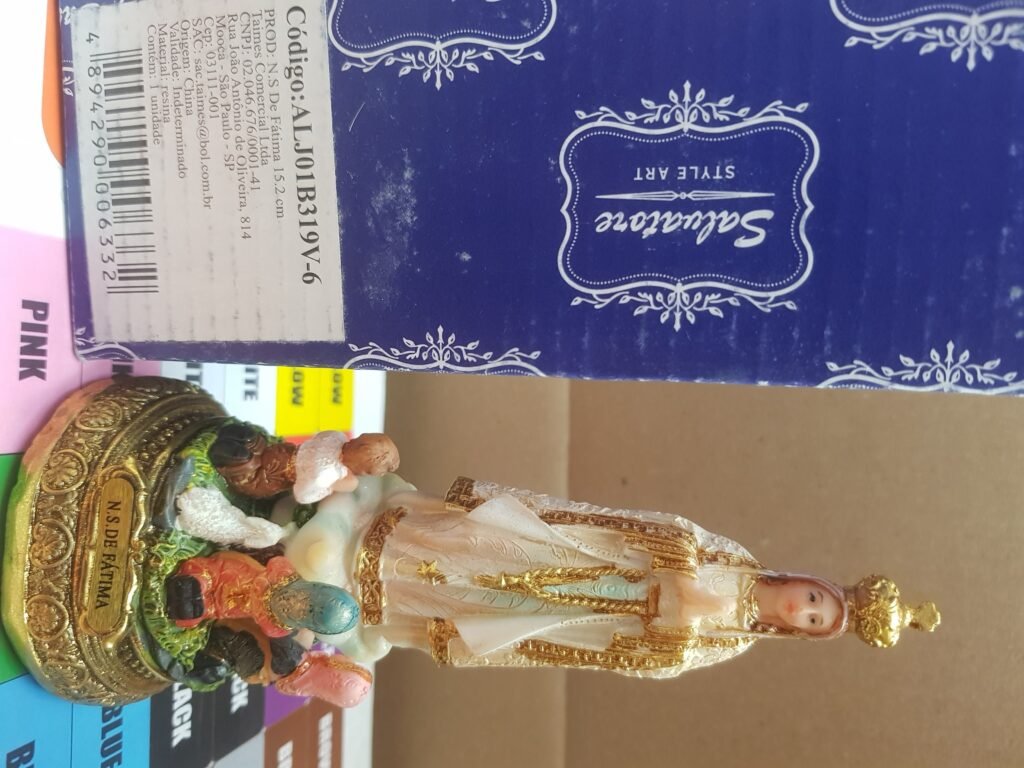 Nossa Senhora De Fátima 15cm - Enfeite Resina