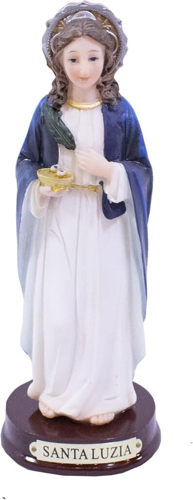 Enfeite Resina Santa Luzia 15cm