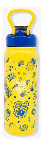 Garrafa Galaxy 650ml Minions Zona Criativa Novo Amarelo