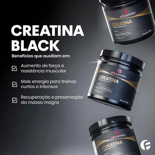 Oficialfarma Creatina 300g 100% Pura Oficialnutri Sem - SEM - Pote - Imagem 3