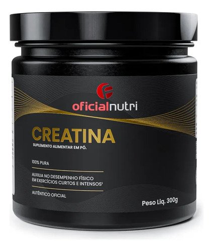 Oficialfarma Creatina 300g 100% Pura Oficialnutri Sem - SEM - Pote