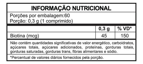 Biotina 45mcg Sidney Oliveira Usa 60 Comprimidos - Imagem 3