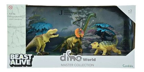 Brinquedo Brotossauro Verde Dino World Candide