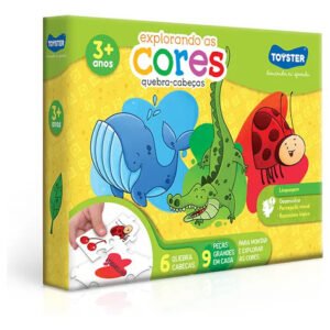 Quebra Cabeça Explorando As Cores Jogo Infantil 3162 Toyster