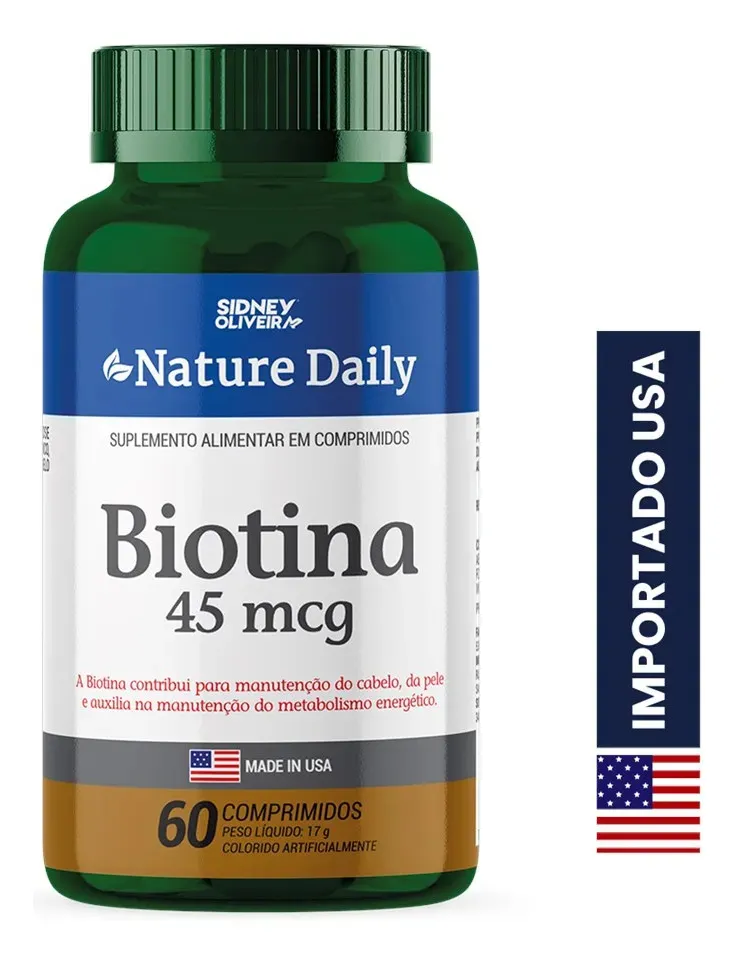 Biotina 45mcg Sidney Oliveira Usa 60 Comprimidos