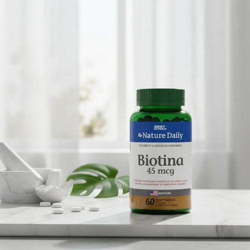Biotina 45mcg Sidney Oliveira Usa 60 Comprimidos - Imagem 4